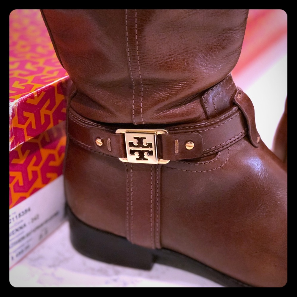 Tory Burch Size 8.5 M Chestnut Riding Boots